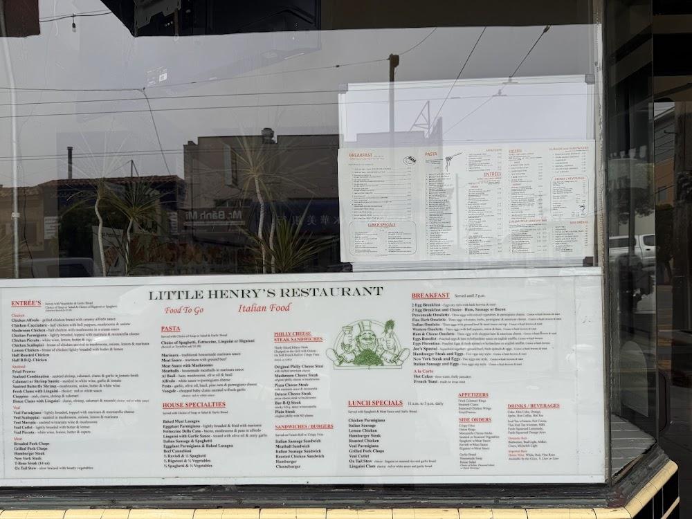 Little Henry's Italian Food Menu image 3